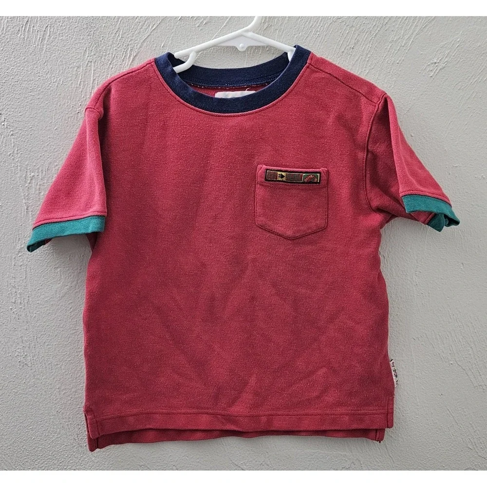 Vintage Gymboree Rainbow Tags Boy's Short Sleeve Shirts‎ Size Large *Please Read